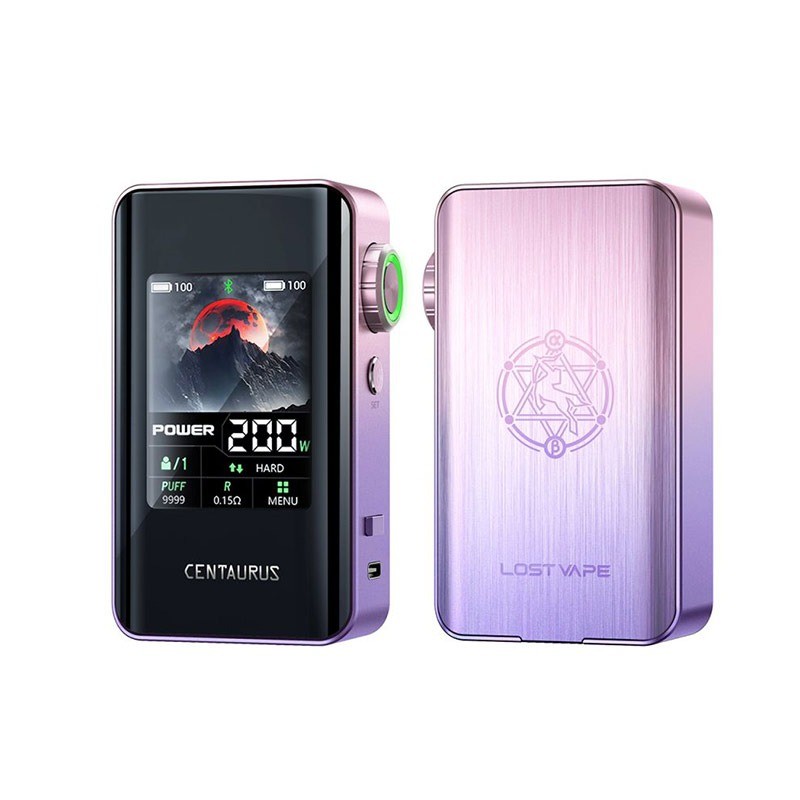pink purple lost vape centaurus bt200 box mod