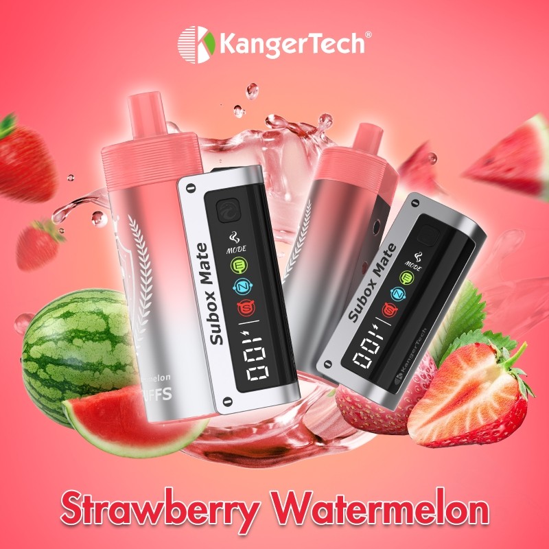 strawberry watermelon kanger subox mate 50k d-pod disposable vape